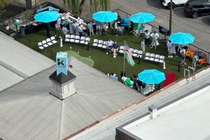 Kinetic Cup aerial shot