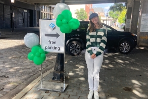 Kinetic Cup free parking